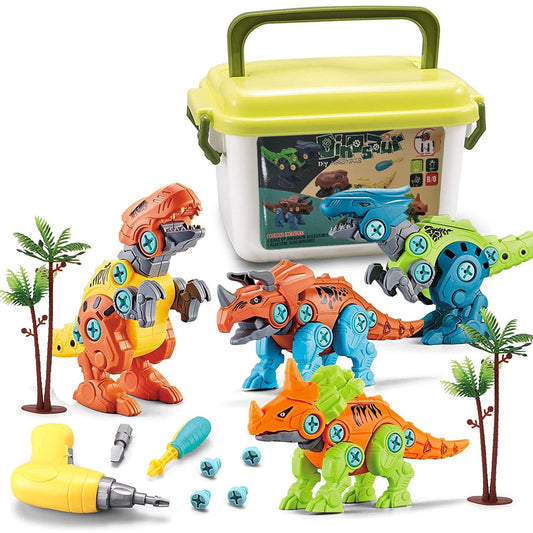 Rynx | DIY Dinosaur Construction Building Blocks Assembly Toy with Electric
