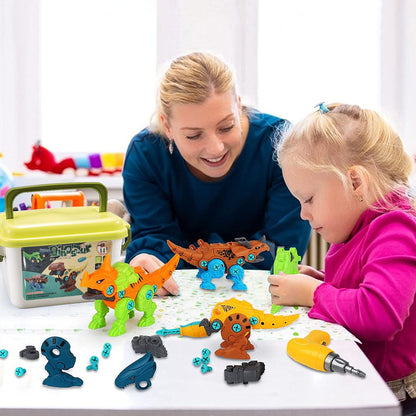 Rynx | DIY Dinosaur Construction Building Blocks Assembly Toy with Electric
