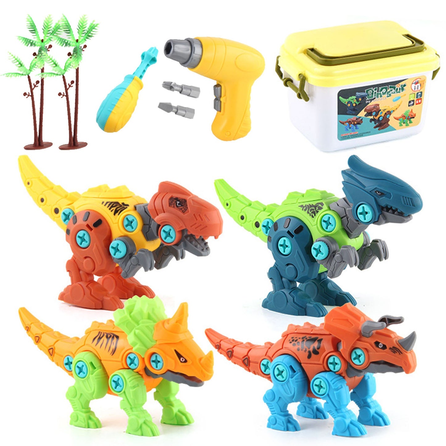 Rynx | DIY Dinosaur Construction Building Blocks Assembly Toy with Electric