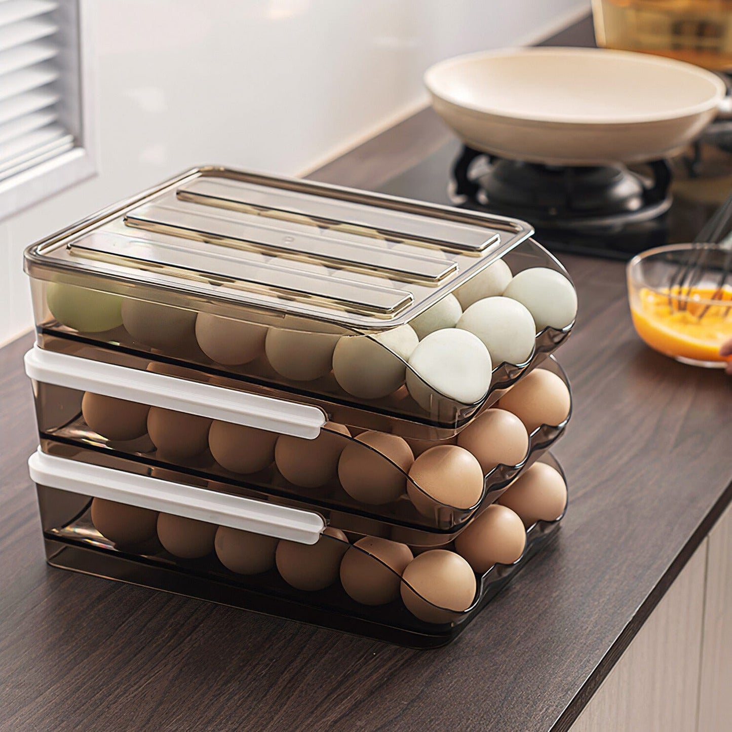 Rynx | Double layer egg storage for refrigerator