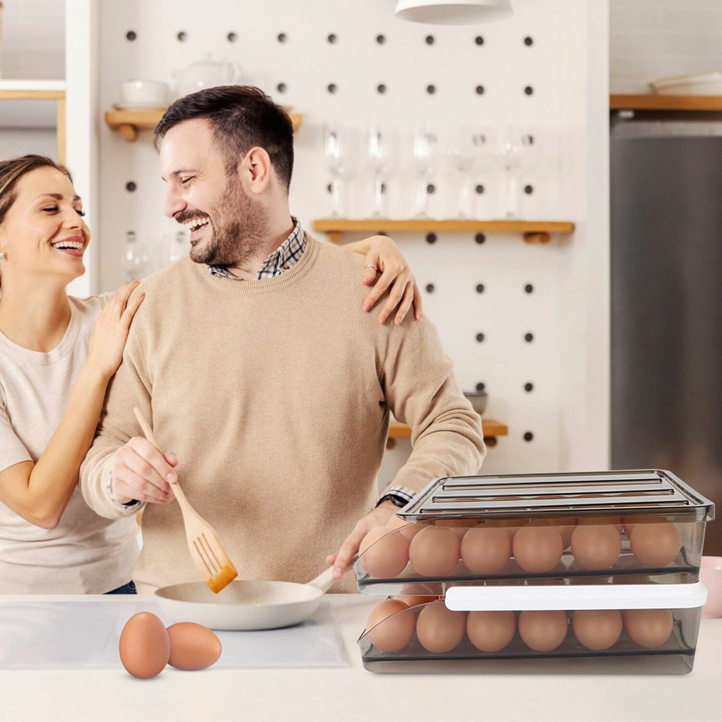 Rynx | Double layer egg storage for refrigerator
