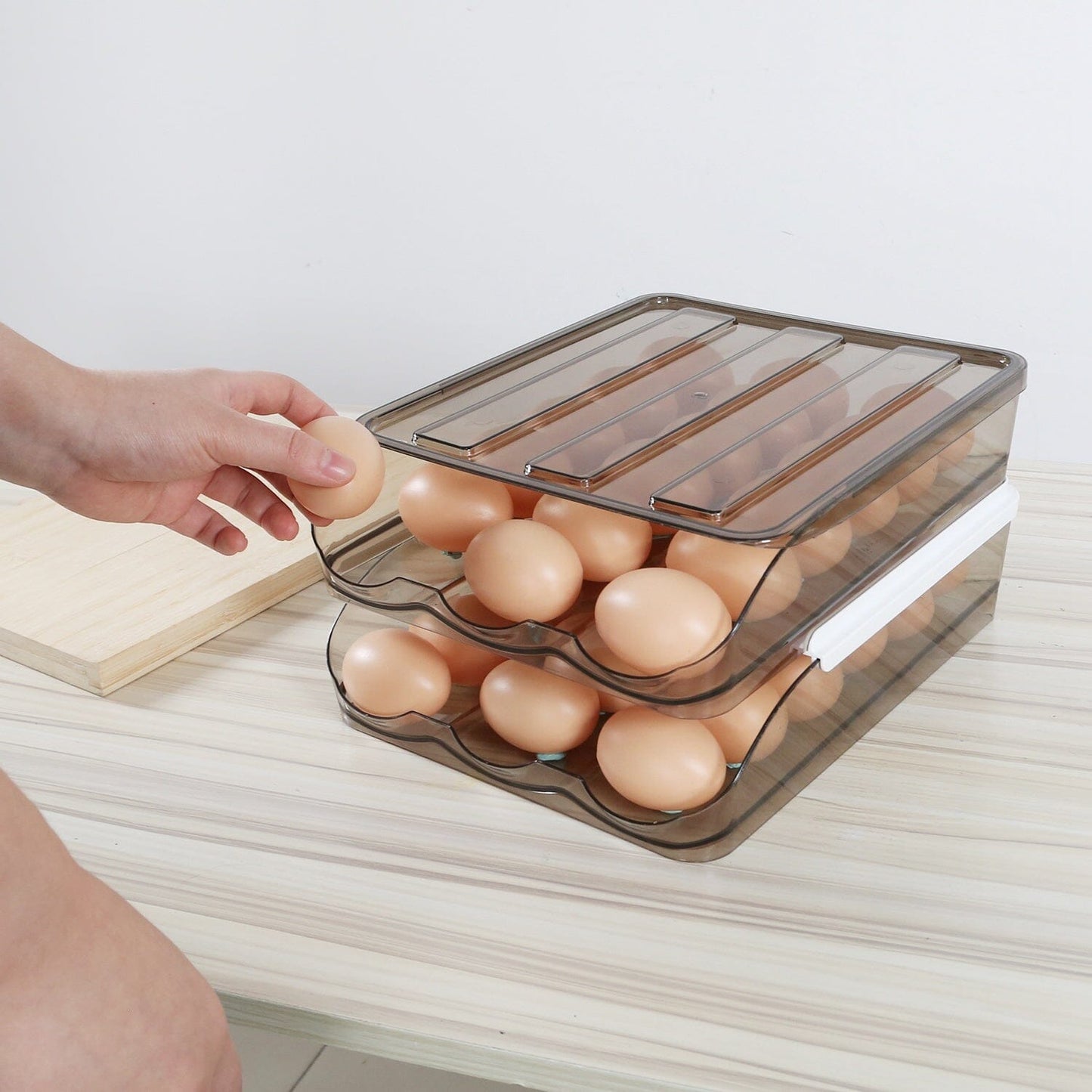 Rynx | Double layer egg storage for refrigerator
