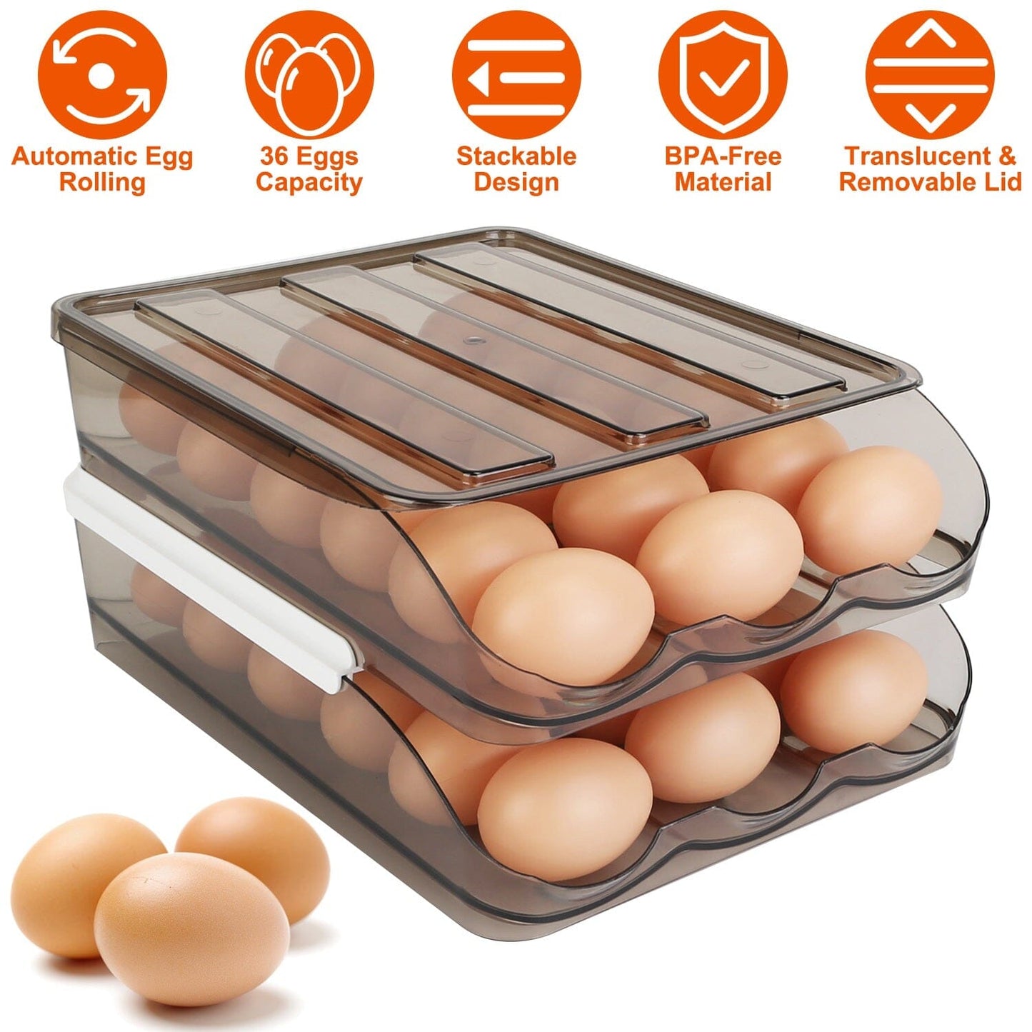 Rynx | Double layer egg storage for refrigerator