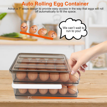 Rynx | Double layer egg storage for refrigerator