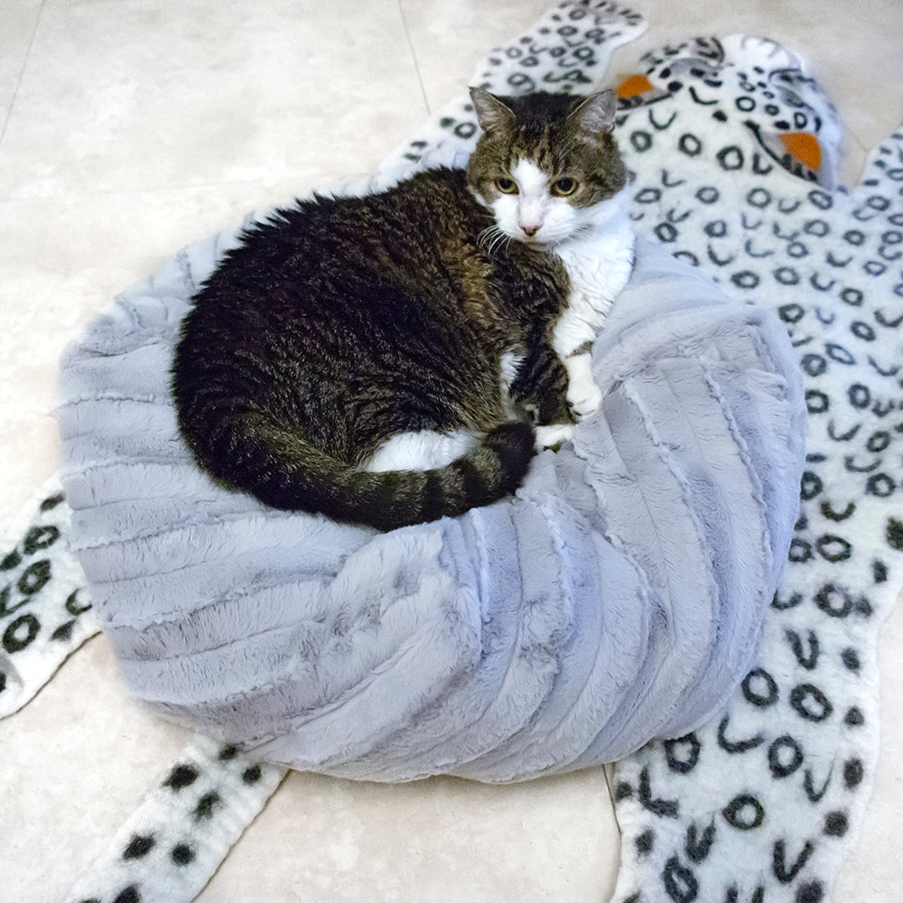 Rynx | Sloth Gray Luxury Puff Cat Bed
