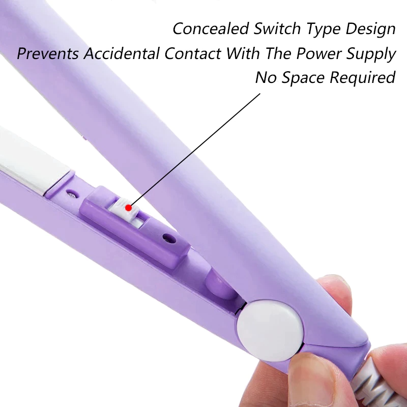RYNX | 2-In-1 Ceramic Mini Curling Iron