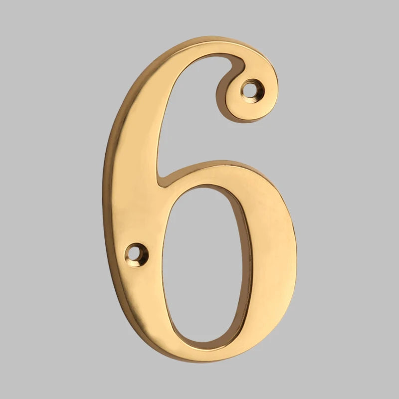 Rynx | Traditional house numbers made of solid brass