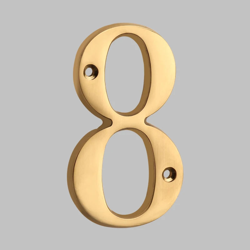 Rynx | Traditional house numbers made of solid brass