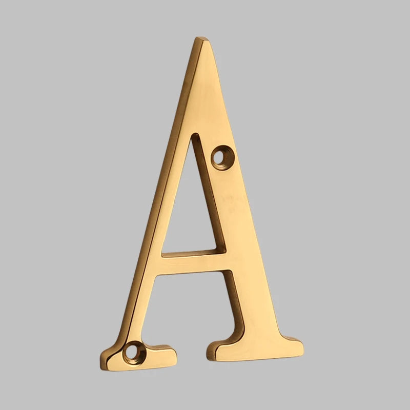 Rynx | Traditional house numbers made of solid brass
