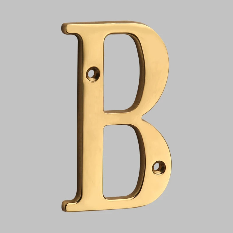 Rynx | Traditional house numbers made of solid brass