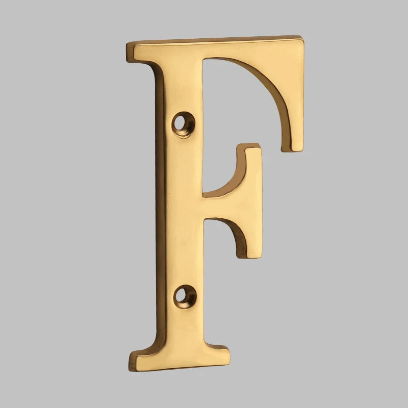 Rynx | Traditional house numbers made of solid brass
