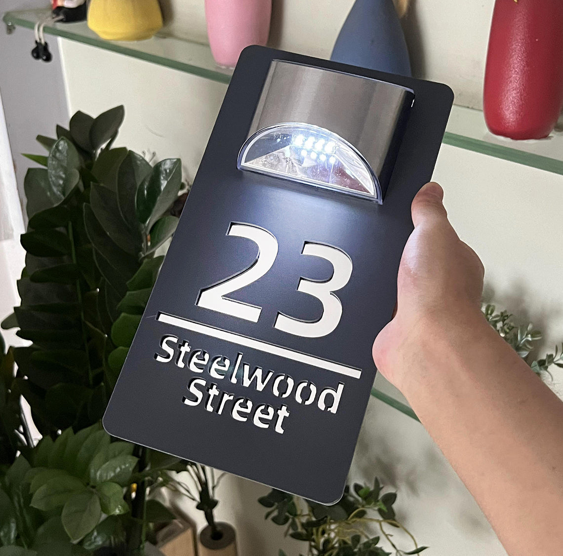 Rynx | Solar Led Light House Number Sign