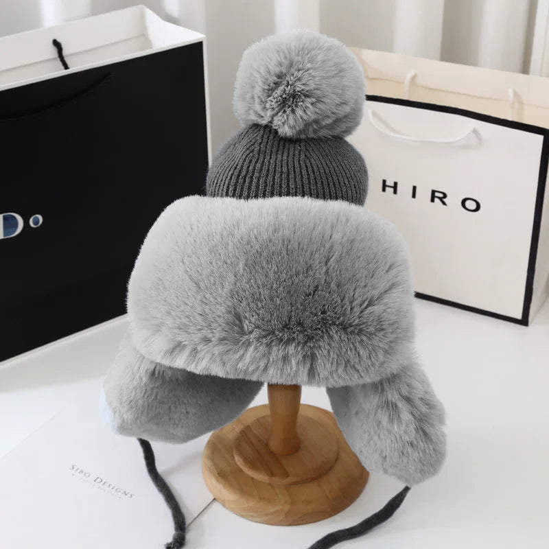 RYNX | Cap - Luxury Winter Hat for Style and Warmth Gray Adult