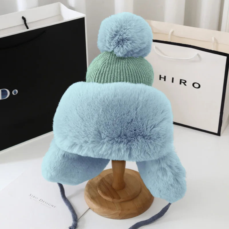 RYNX | Cap - Luxury Winter Hat for Style and Warmth Blue Adult