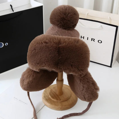 RYNX | Cap - Luxury Winter Hat for Style and Warmth Brown Adult