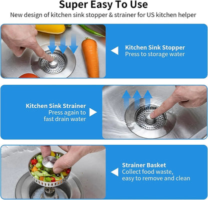 Rynx | Stainless Steel Pop-Up No-Odor Drain Filter
