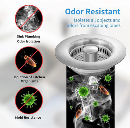 Rynx | Stainless Steel Pop-Up No-Odor Drain Filter