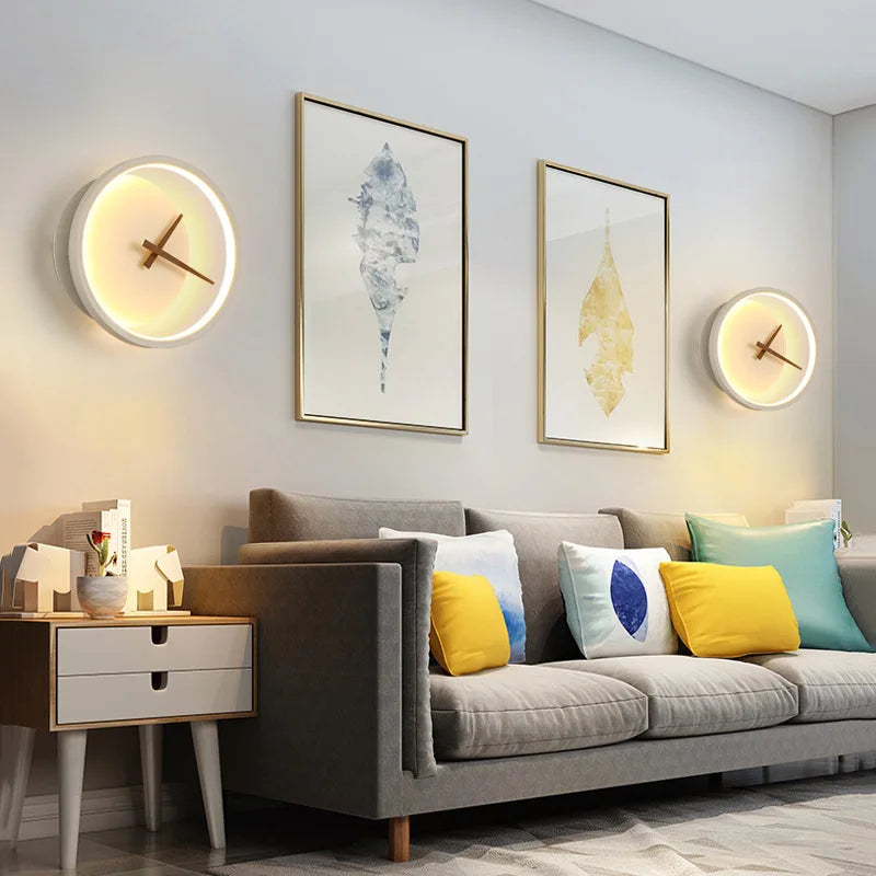 Rynx | TimeGlow - Modern LED wall clock with LED lighting