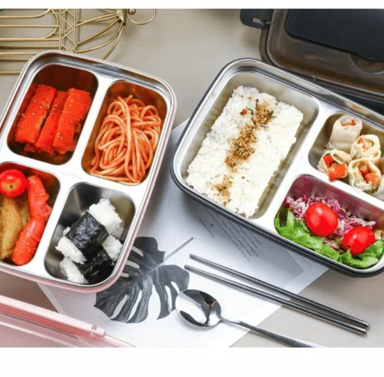 Rynx | Leak-proof lunchbox made of stainless steel with 3/4 compartments