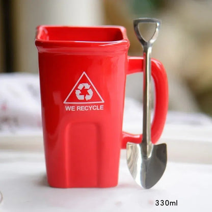 Rynx | Large Trash Can Ceramic Creative Mug