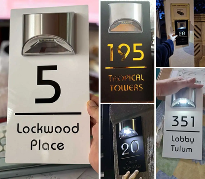 Rynx | Solar Led Light House Number Sign