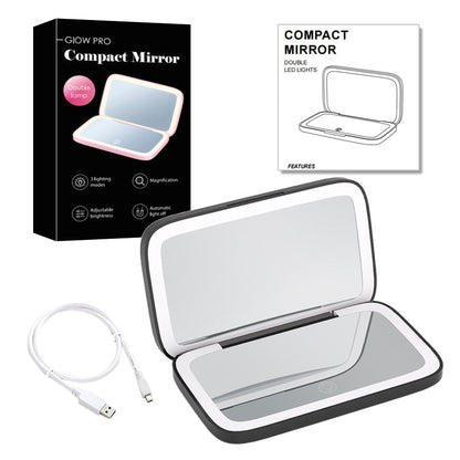 RYNX | Mini Led 10X Magnification Cosmetic Mirror With Different Light Settings, Usb Rechargeable