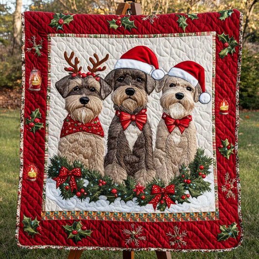 Rynx | Christmas Miniature Schnauzer Blanket