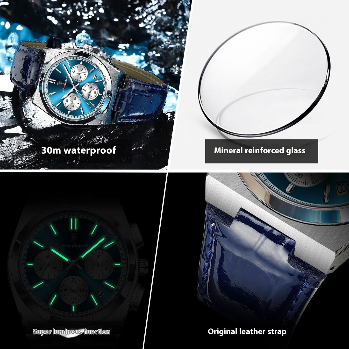 Rynx | New Multi-functional Men's Watch Belt Ultra-thin Quartz Watch