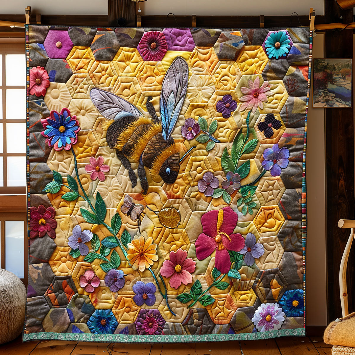 Rynx | Floral Beehive Quilt