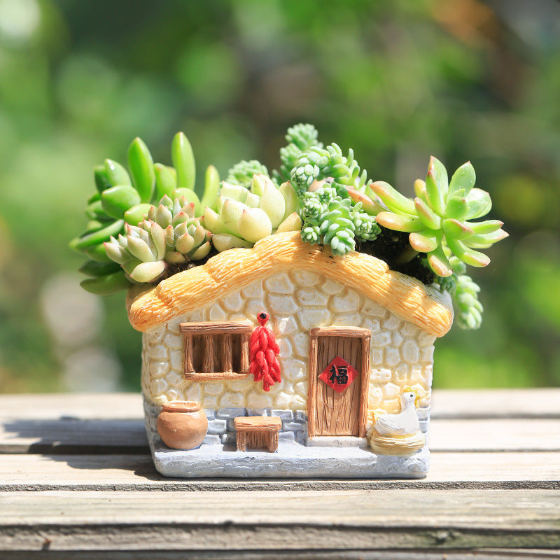 Rynx | Enchanting Vintage Farmhouse Resin Planter
