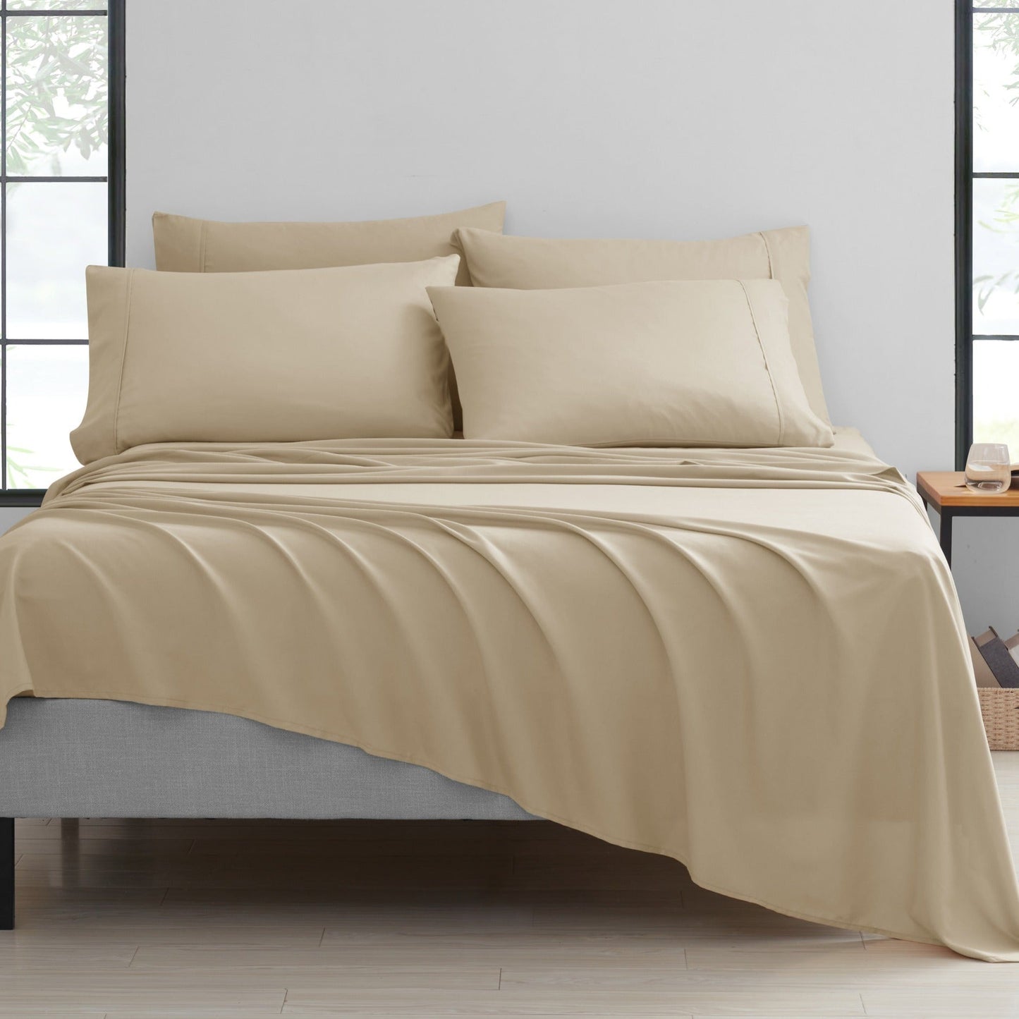 Rynx | Bamboo 2000 Thread Count 6-Piece Luxury Sheet Set - Organic, Cooling, 16 Inch Deep Pocket, Egyptian Luxury with Bonus Pillowcases - Shrink and Fade Resistant