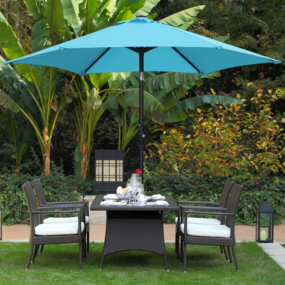 Rynx | 7.5FT Patio Umbrella with Push Button Tilt and Crank