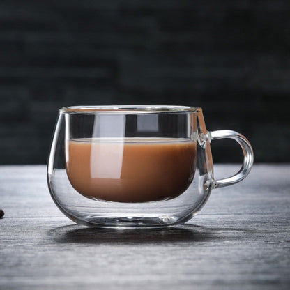 Rynx | Double-walled heat-resistant borosilicate glass mug