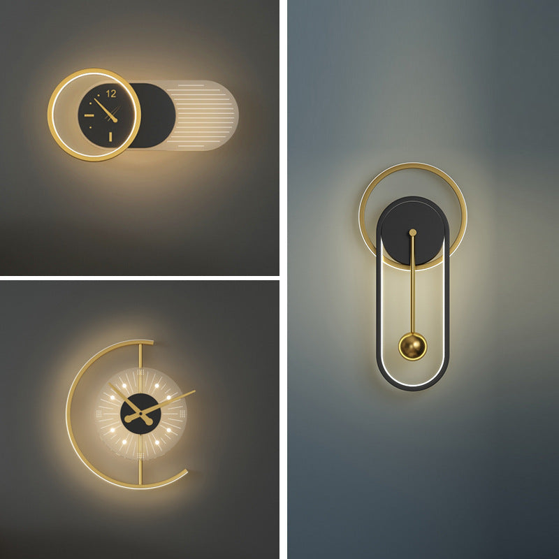 RYNX | Nordic Minimalist Silent Clock Wall Lamp