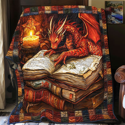 Rynx | Mystic Dragon In Book Quilt