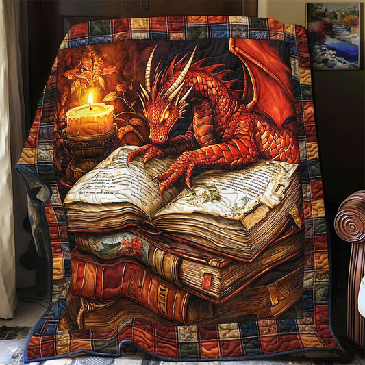 Rynx | Mystic Dragon In Book Quilt