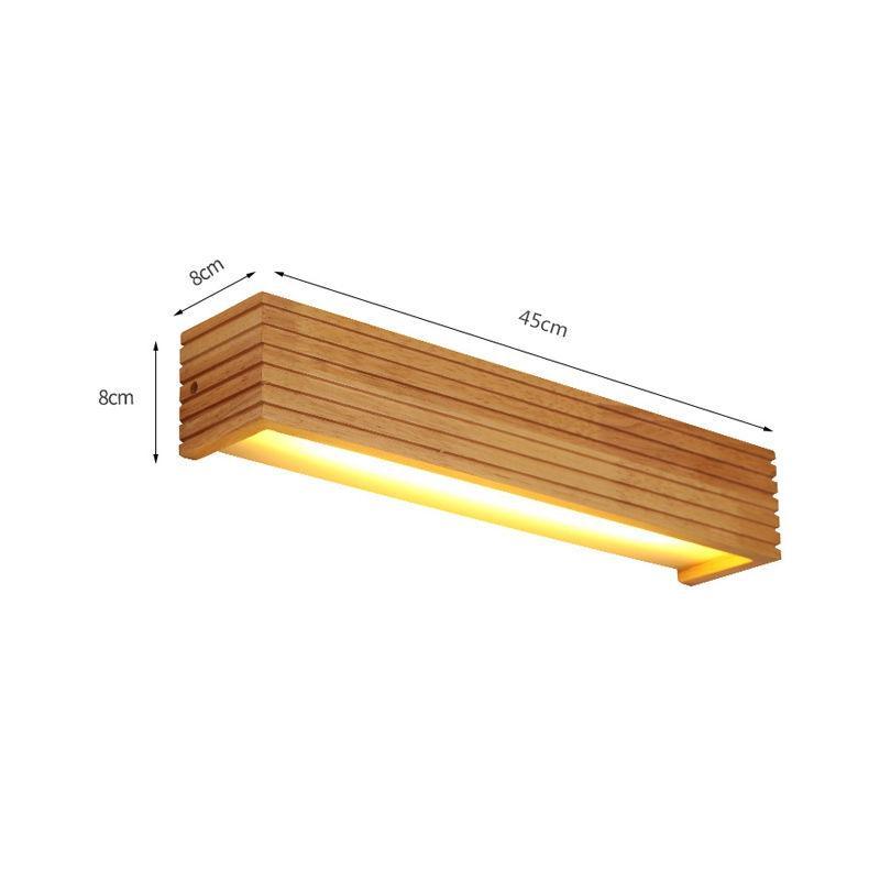 Rynx | Modern Japan Style LED Oak Wood Wall Lamp