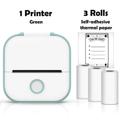 Rynx | T02 Portable Mini Wireless Thermal Pocket Printer Self-Adhesive Stickers Used for DIY, Journal Stickers Portable Printer