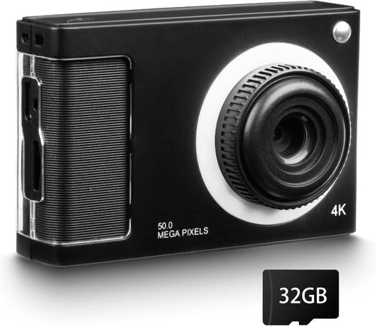 Rynx | 1080P Kids Camera with 32GB Card, 48MP 8X Zoom Digital Point-and-Shoot Camera