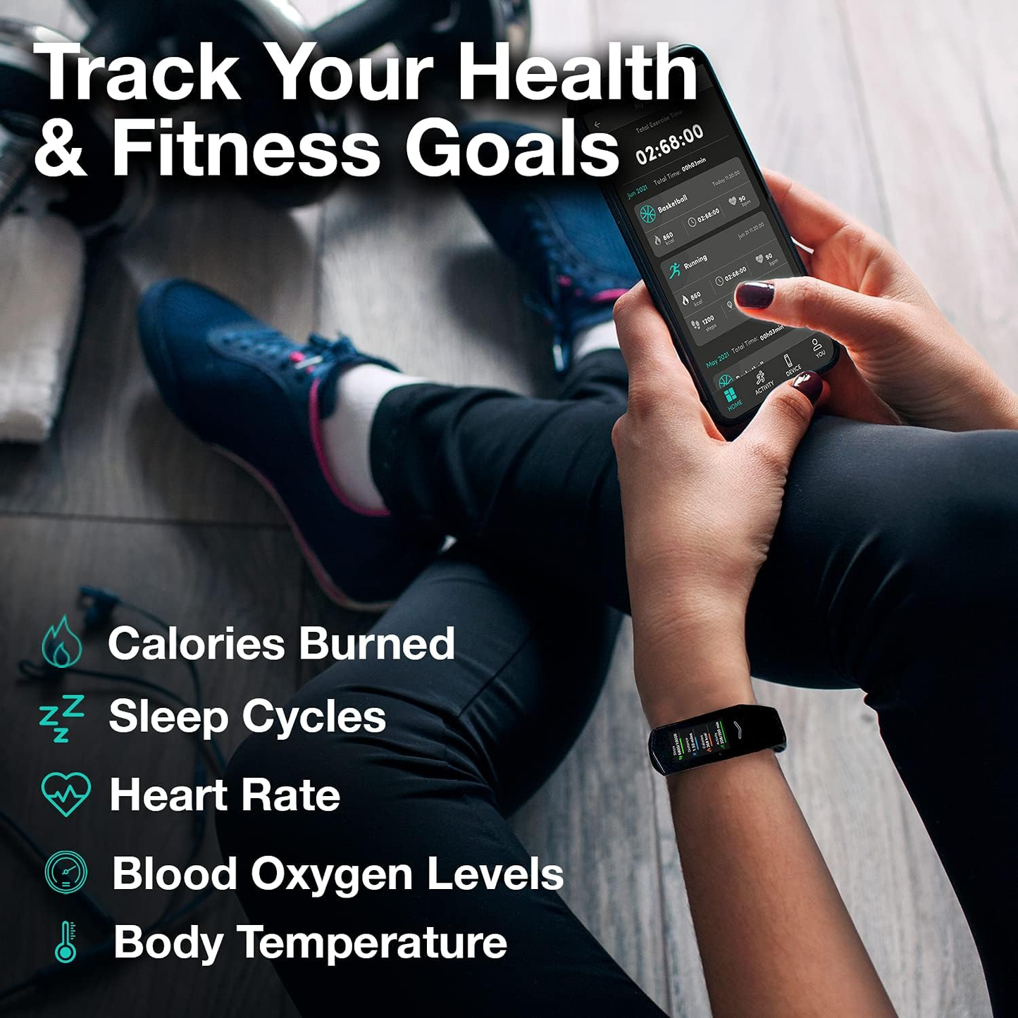Rynx | Kore 2.0 Elite Smart Health Tracker – Fitness Tracker That Works For You