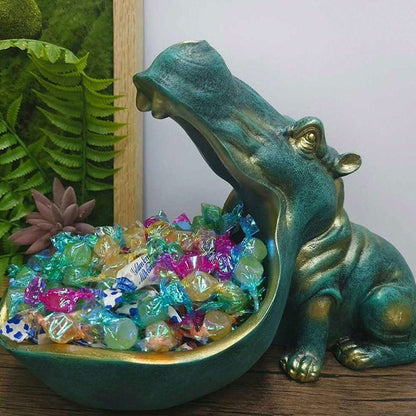 Rynx | HippoServe - Hippo figure with candy bowl & keychain