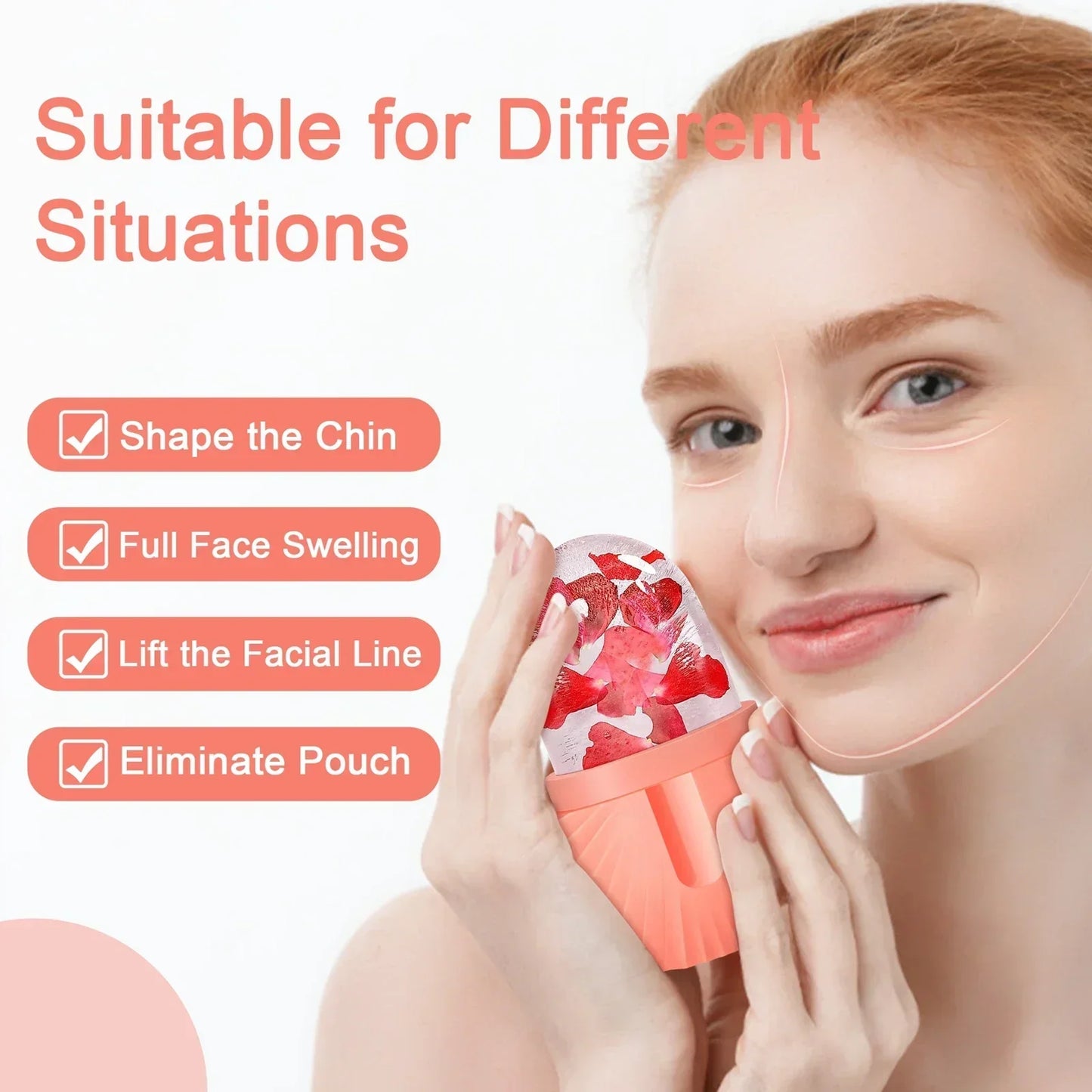 Rynx | Silicone Facial Ice Cube Mould for Swelling & Beauty Massage