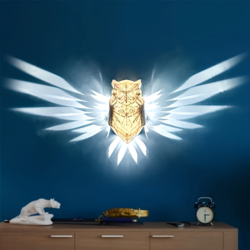 Rynx | OwlGlow - Geometric Owl LED Wall Decoration for Seasonal Celebrations