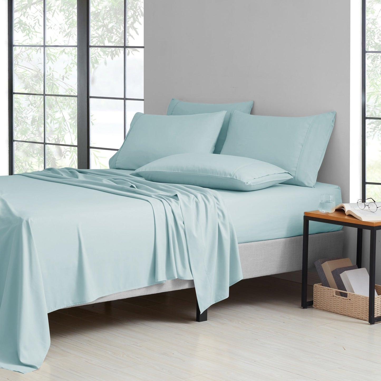 Rynx | Bamboo 2000 Thread Count 6-Piece Luxury Sheet Set - Organic, Cooling, 16 Inch Deep Pocket, Egyptian Luxury with Bonus Pillowcases - Shrink and Fade Resistant