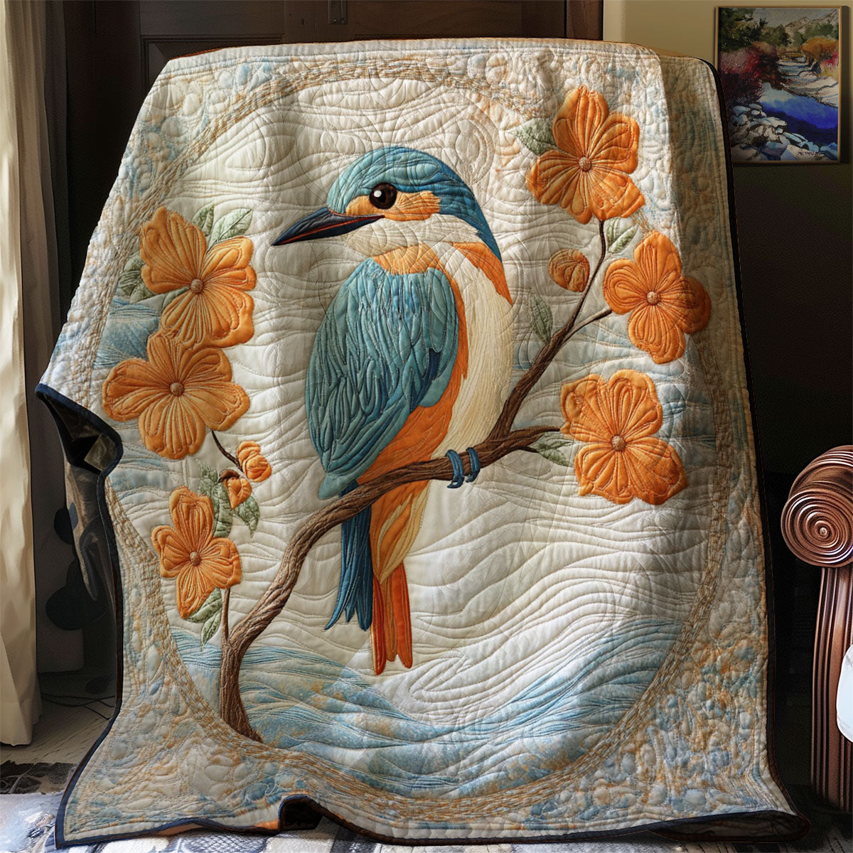Rynx | Kingfisher Bird Quilt