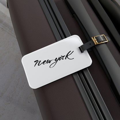 Rynx | Personalized Premium Acrylic Luggage Tags with Adjustable Leather Strap