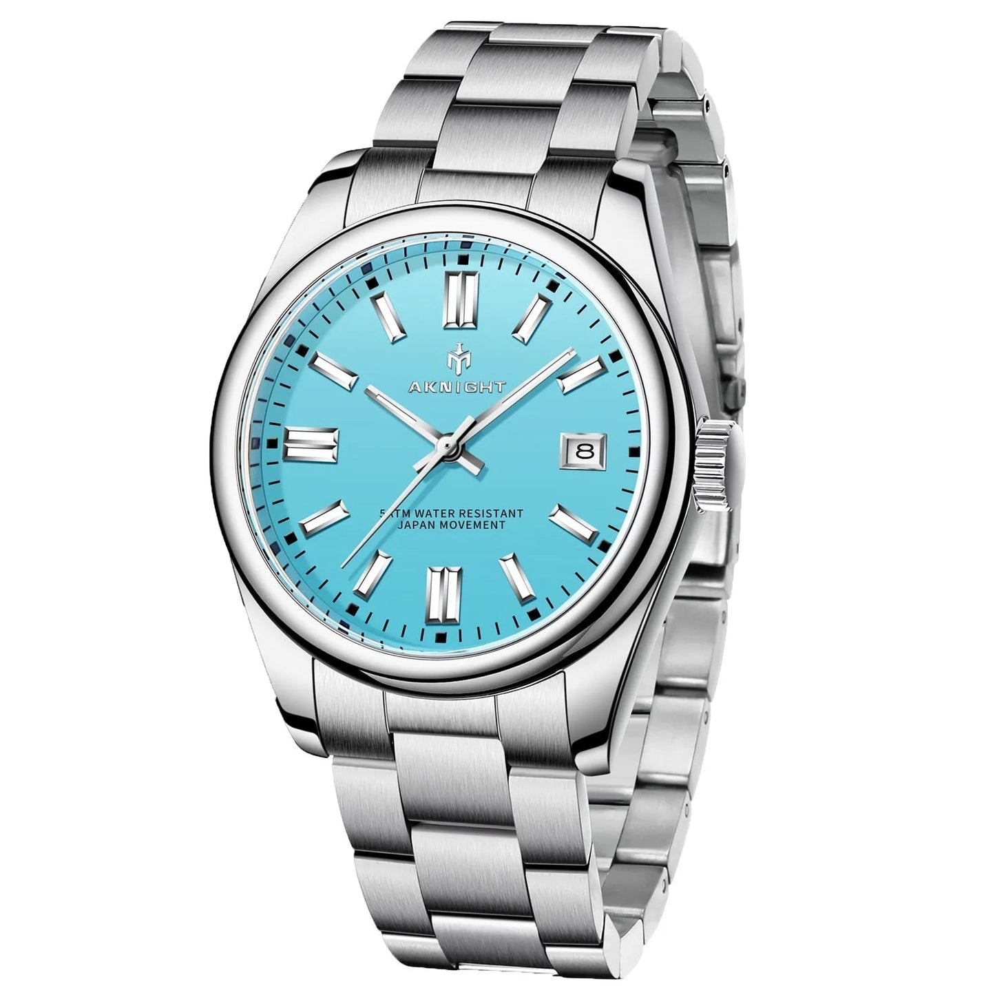 Rynx | Men's luxury analog quartz chronograph watch, waterproof stainless steel wristwatch