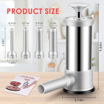 RYNX | 😍Sausage Stuffer With 4 Different Size Filling Tubes😍 SAUSAGE MAKER + MEATBALL MAKER