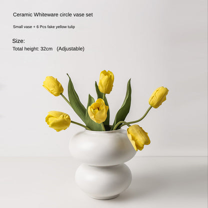 Rynx | Pure White Special Shape Vase