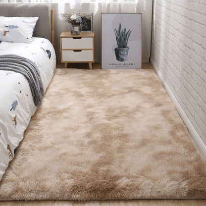 Rynx | 1pc Soft Plush Area Rug - Non-Slip Fuzzy Shaggy Bedside Carpet, Tie-Dyed Living Room Rug, Pet Friendly, Bedroom and Home Decor
